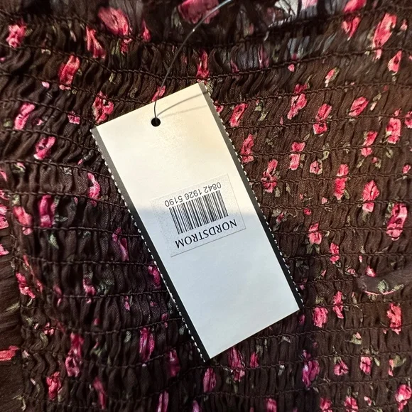 ASTR The Label Floral Print Smocked Babydoll Top‎ - Size XL - NEW With Tags. - Picture 8 of 16